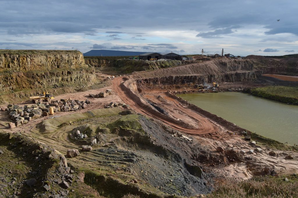 road through quarry