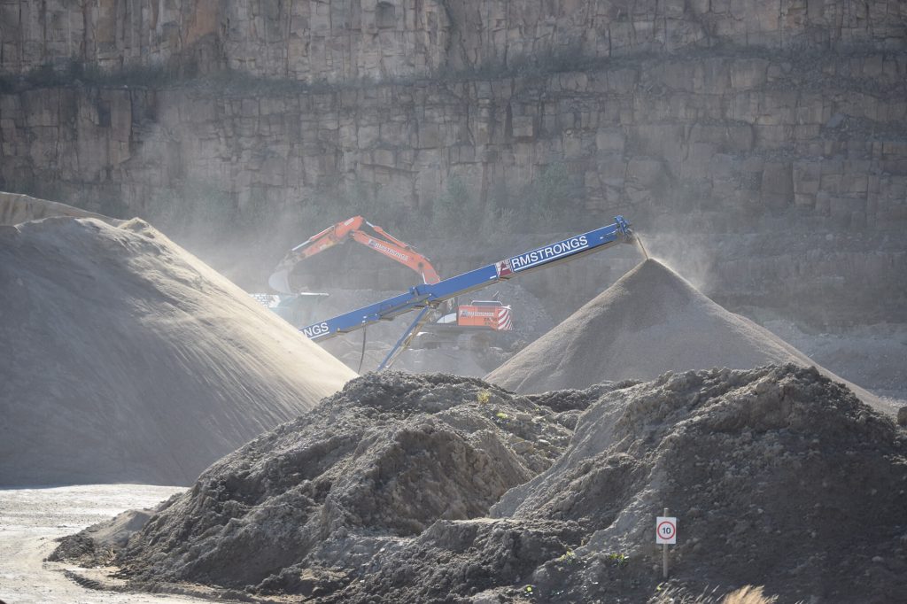 aggregates being processed