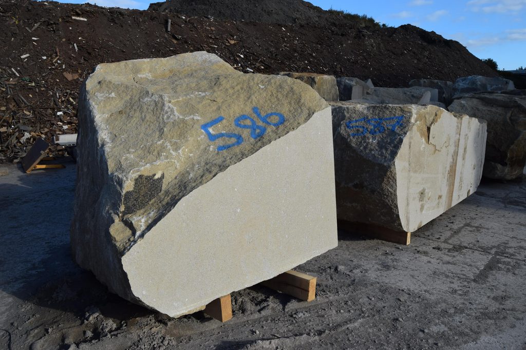 Cut stone during processing