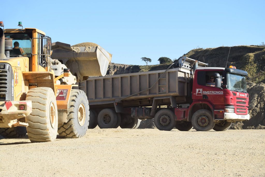 transporting sand