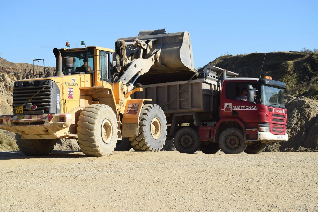 equipment at Montcliffe Quarry