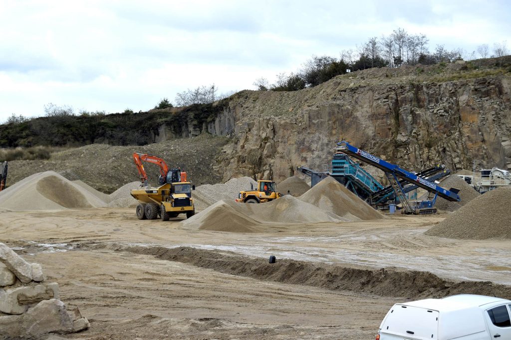 vehicles working at Montcliffe