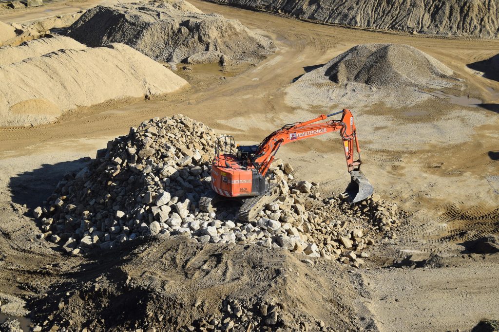 Excavator working at Montcliffe