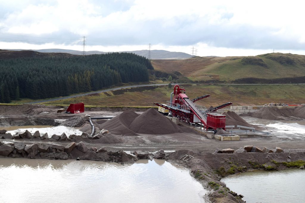 aggregate processing equipment at Shap