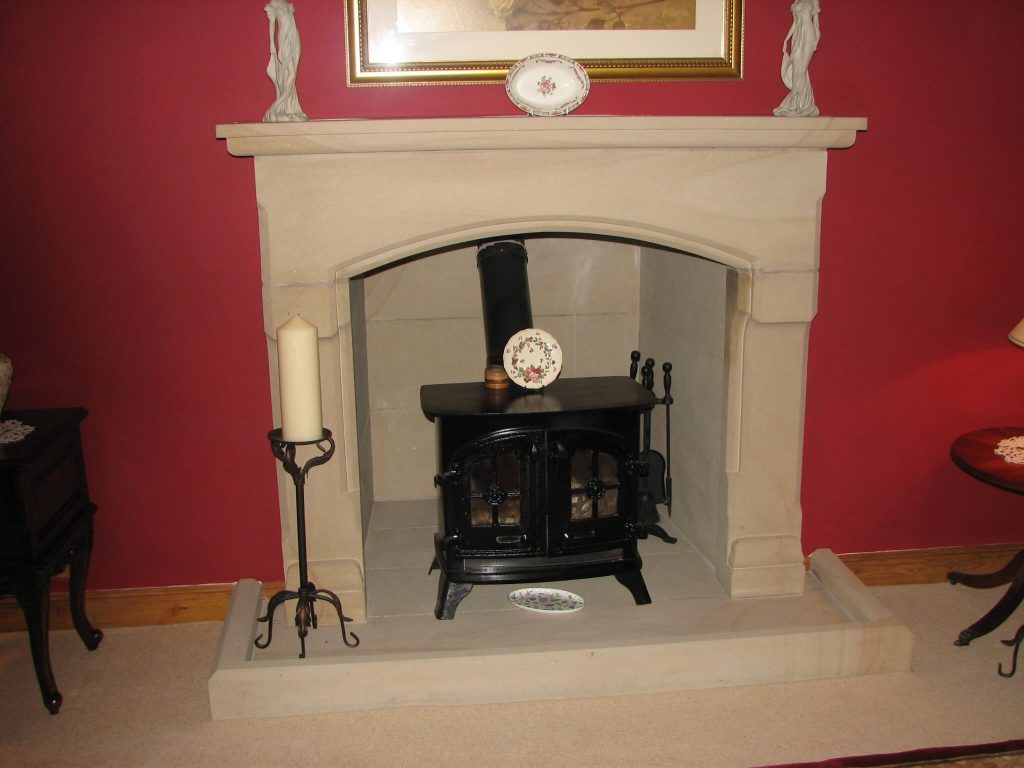 fireplace - example of our cut stone products