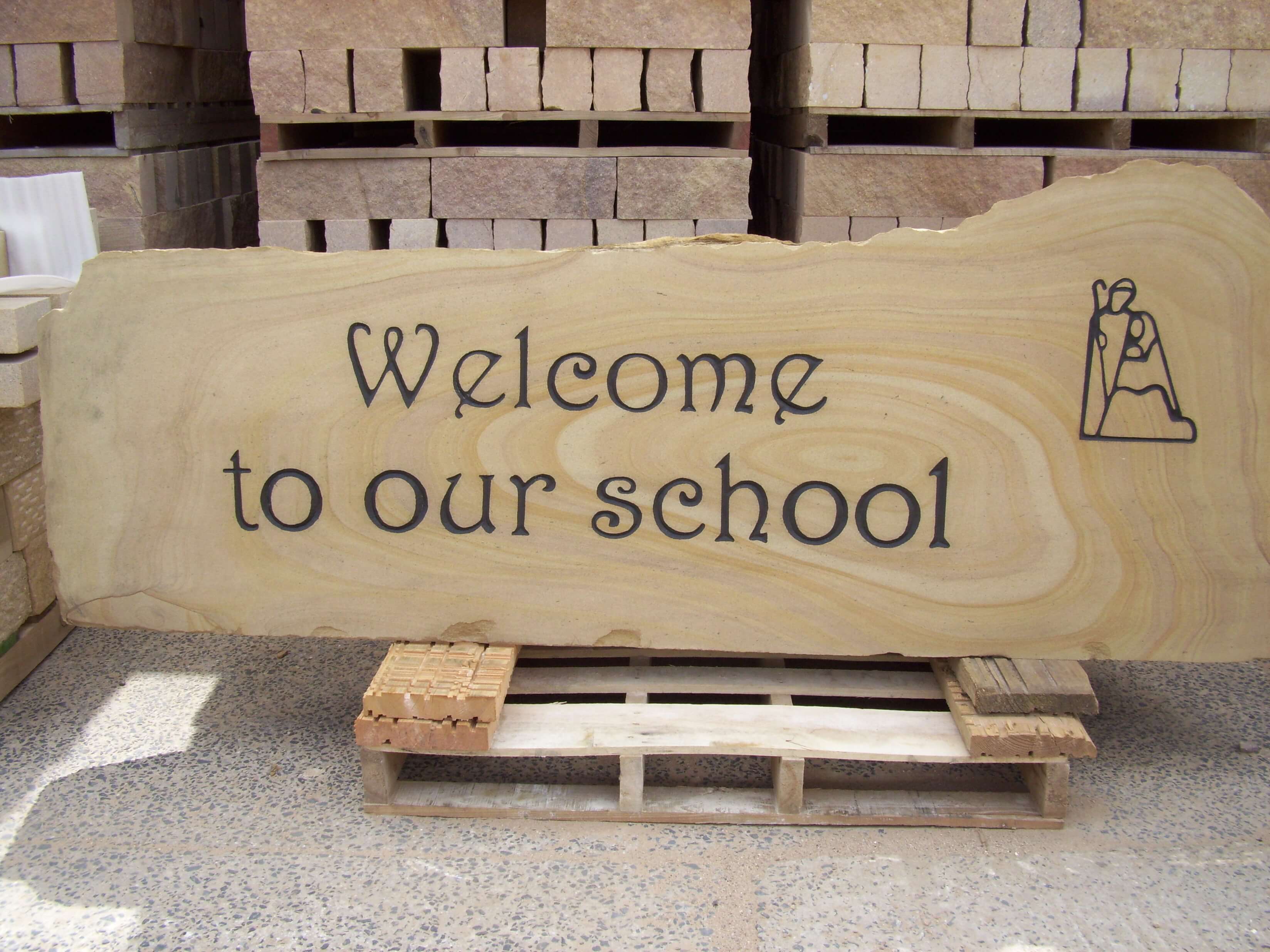 welcome to our school sign
