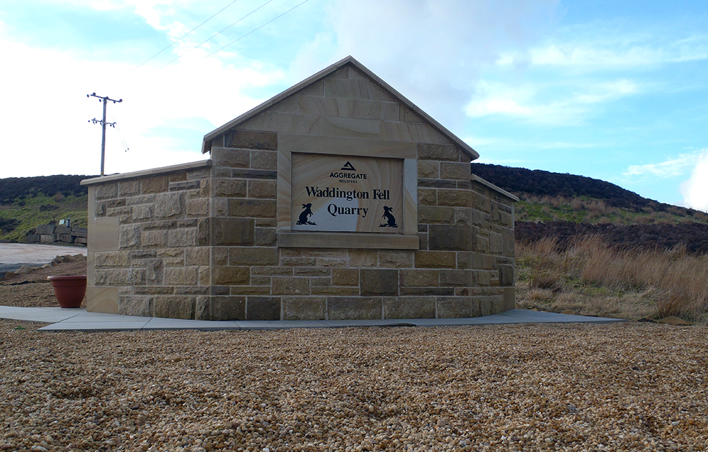 Waddington Fell Quarry sign