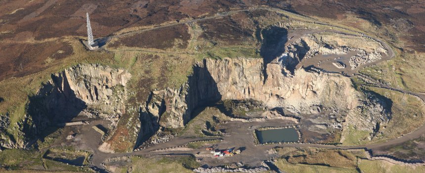 Shap Quarry aerial view