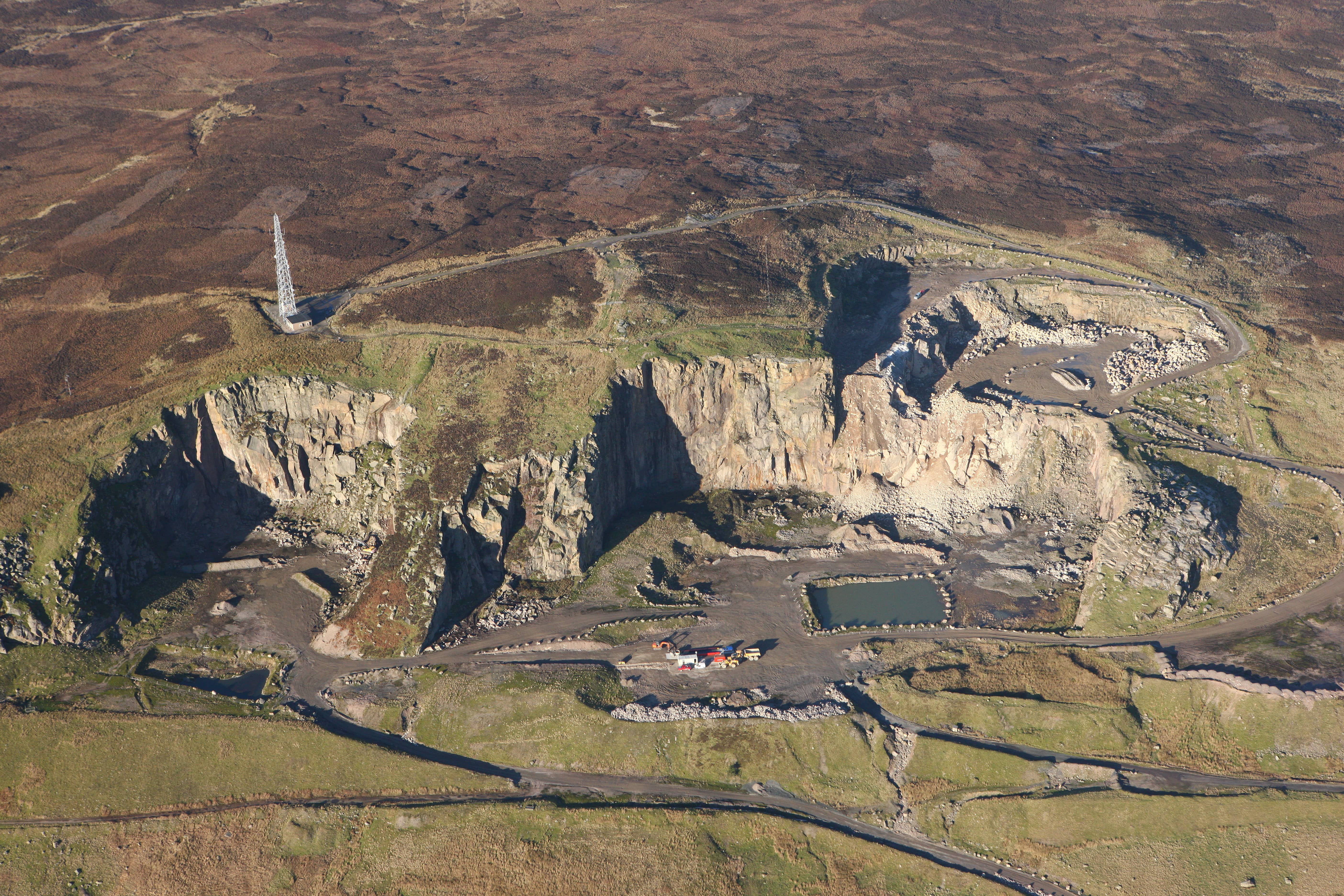 Shap Quarry aerial view