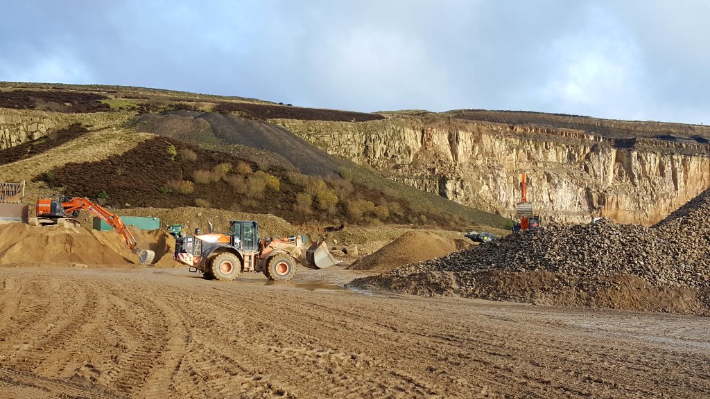 Quarry landscape view