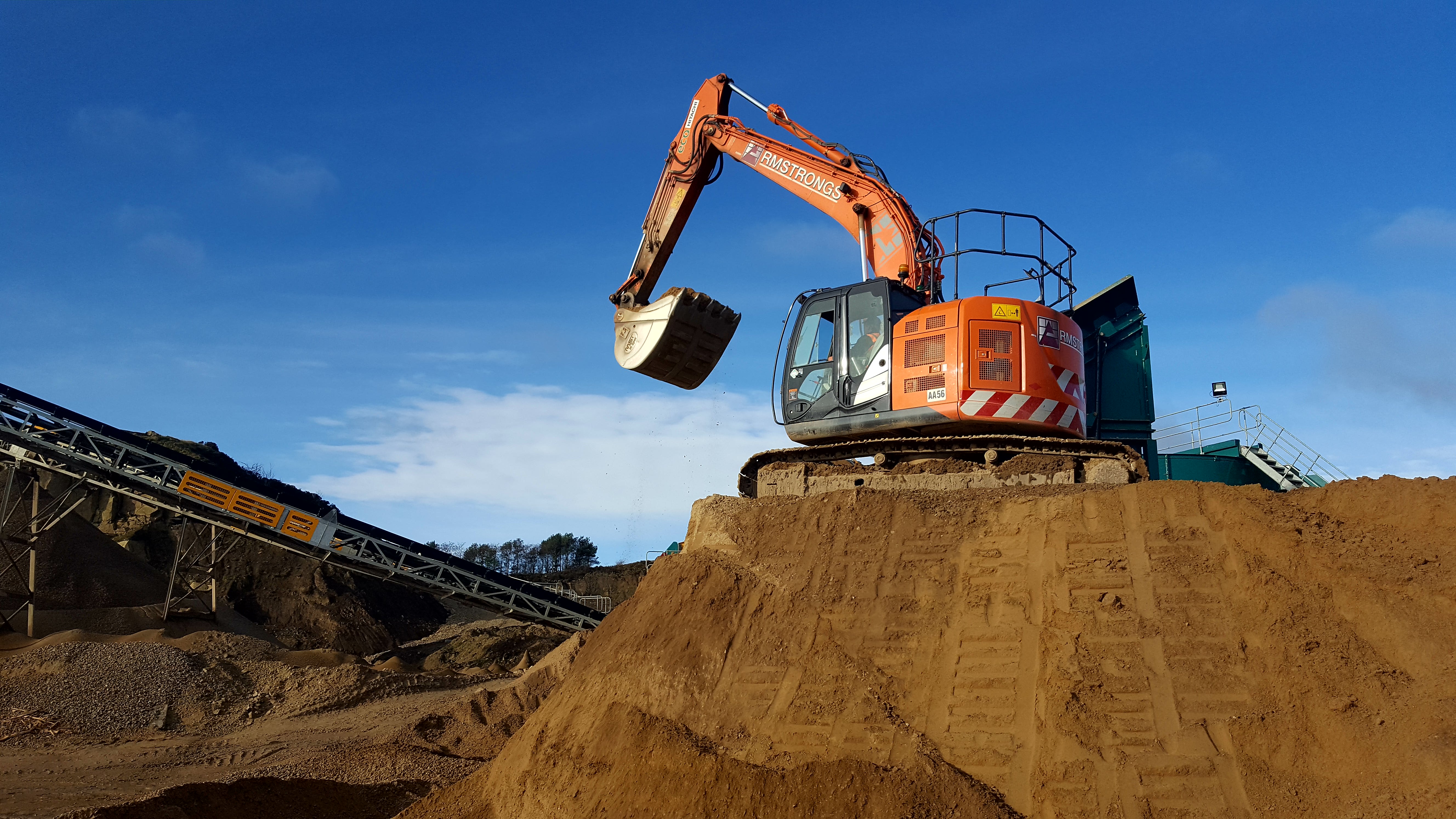 Excavator working at Montcliffe