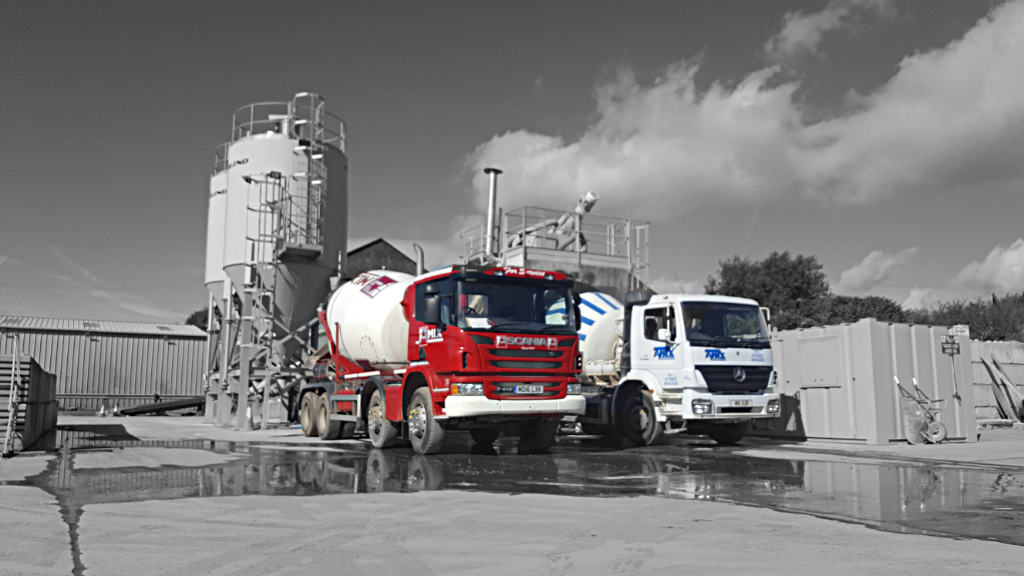 Mixer wagons at depot