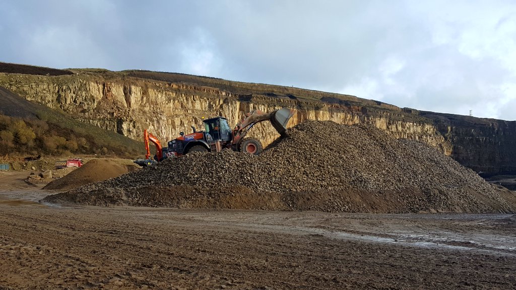 Machinery at Montcliffe Quarry